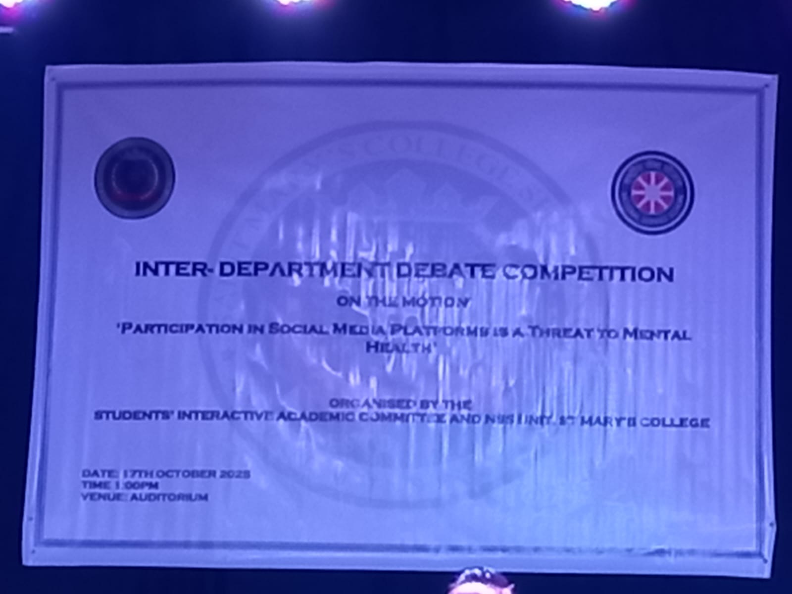 Inter-Department Debate Competition