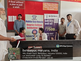 Eye checkup camp