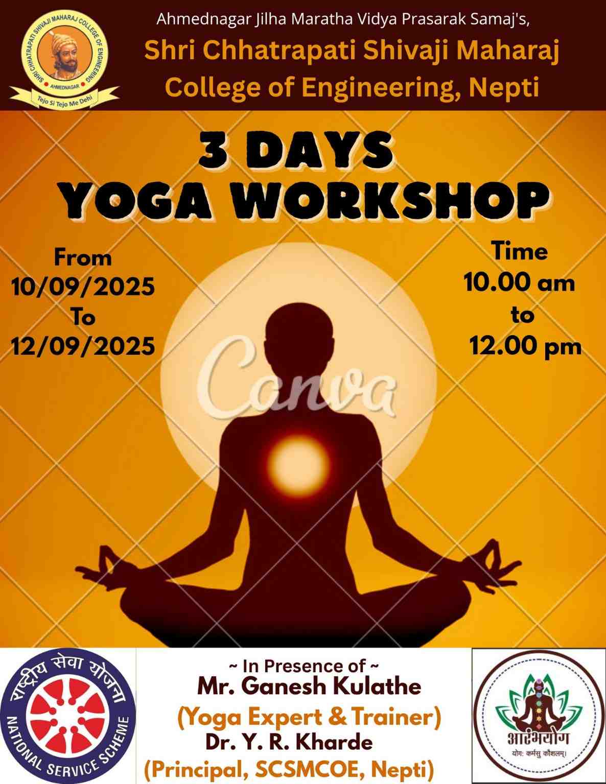 3 Days Yoga Workshop