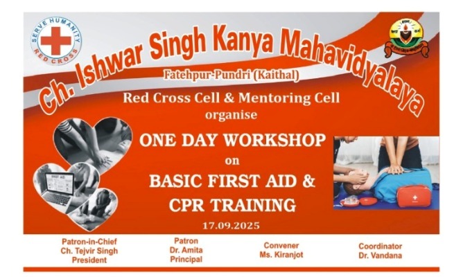 ONE DAY WORKSHOP ON BASIC FIRSTA AID