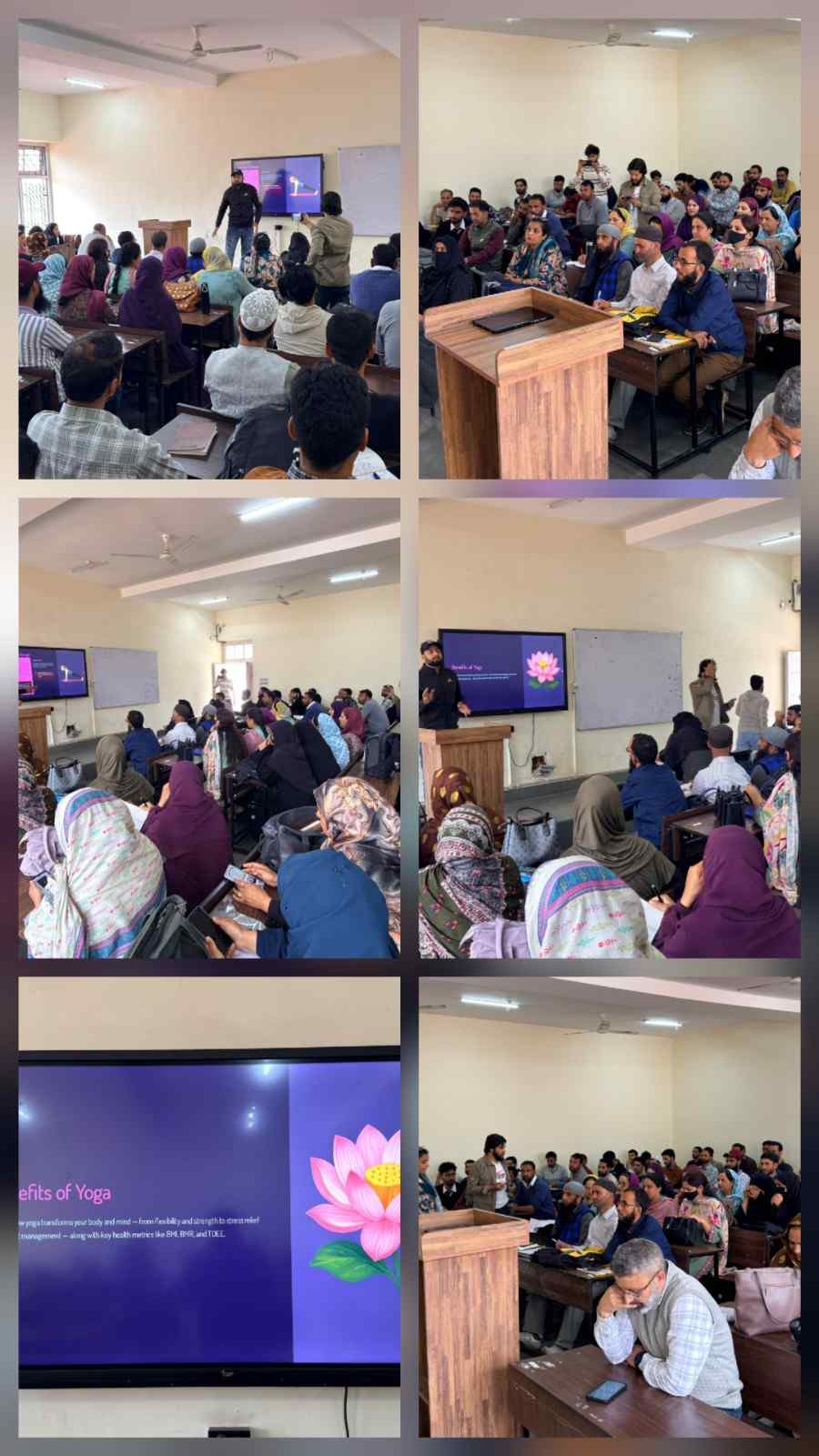 Awareness lecture on Yoga organised  By NSS Units of Government College of Education (IASE) M A Road Srinagar