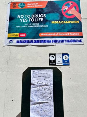 Voices for Change: Awareness Drive for Nasha Mukt Bharat Abhiyaan (UT of JK) at School of Biosciences and Biotechnology, BGSB University