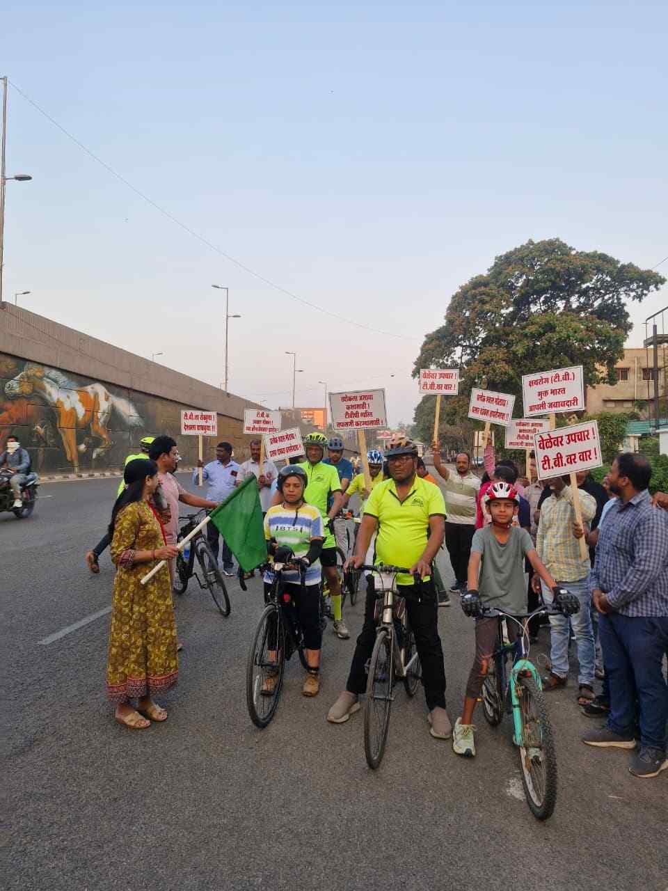 24 march 2026 ,TB Awerness Cycle Rally of chh.Sambhajinagar municipal corportion