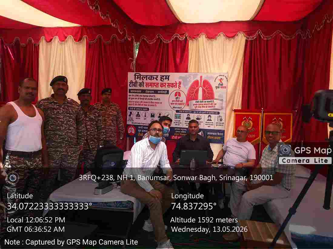 TB AWARENESS CAMP CUM SCREENING CAMP WITH CRPF PERSONAL