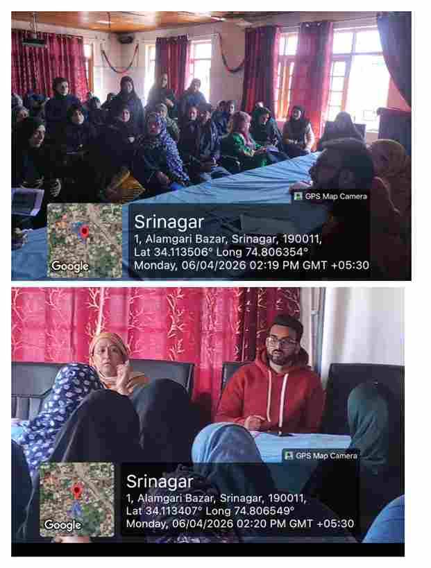 Jan Bhagidari held with ASHA workers and locals at Zadibal srinagar