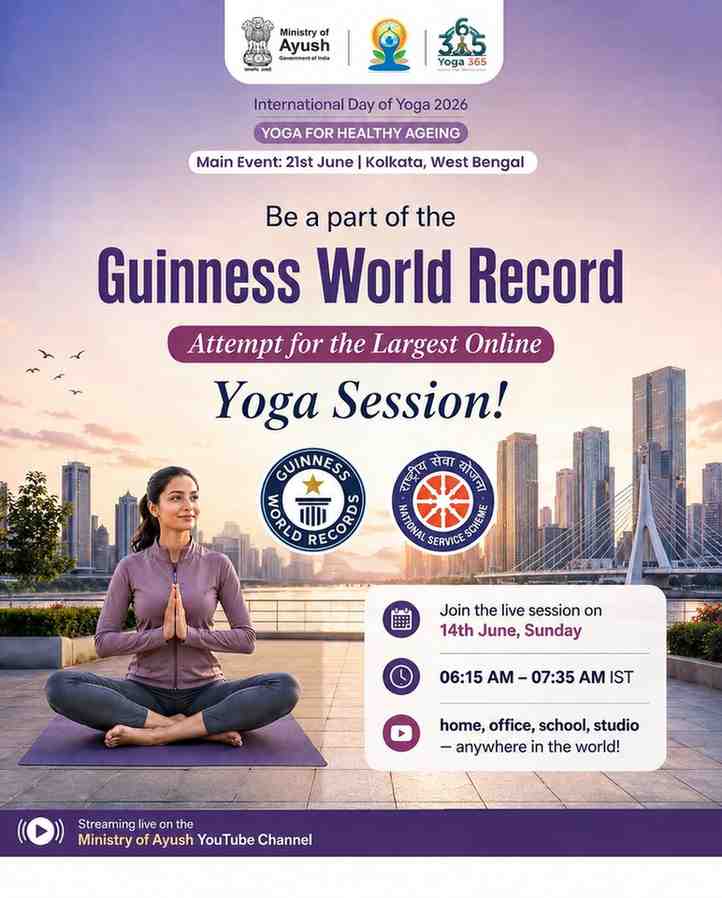Participation in Guinness World Records Attempt 2026 Yoga Session