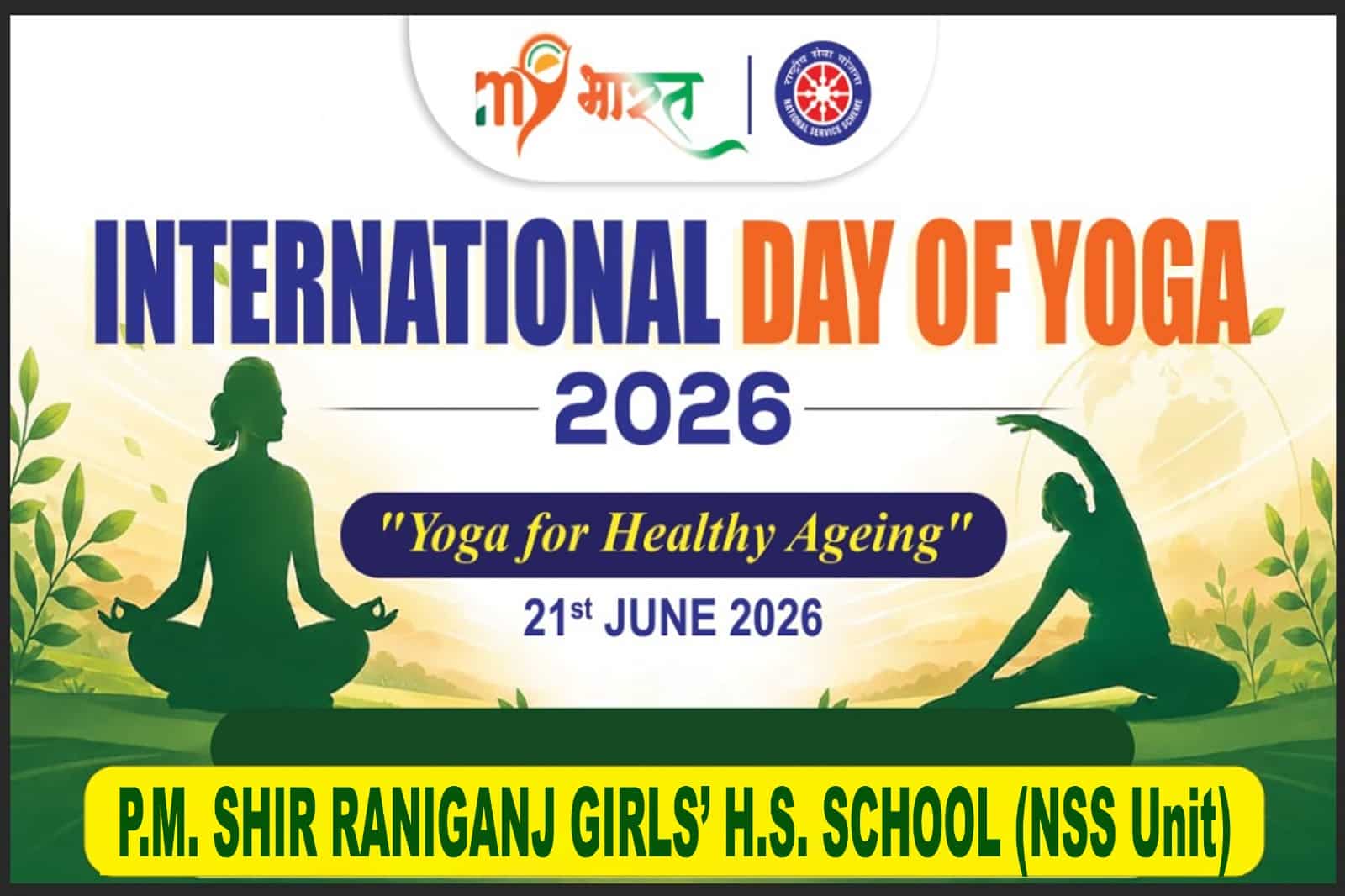 International Day of Yoga 2026 NSS Unit of Raniganj Girls' Higher Secondary School, Tripra