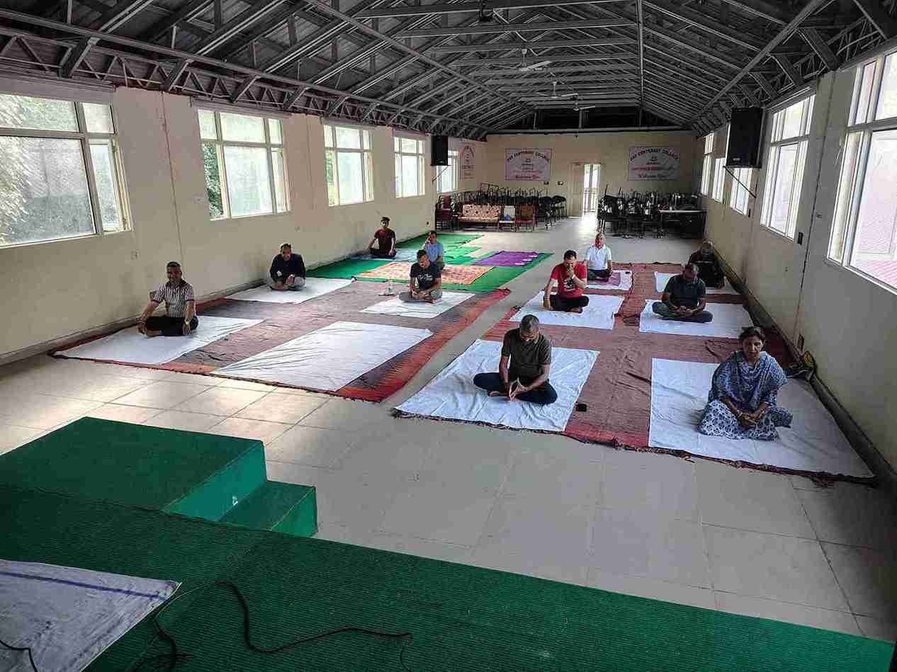 International Yoga Day By DAV Centenary College Kotkhai