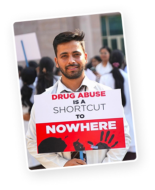 Nasha Mukt Yuva volunteers
